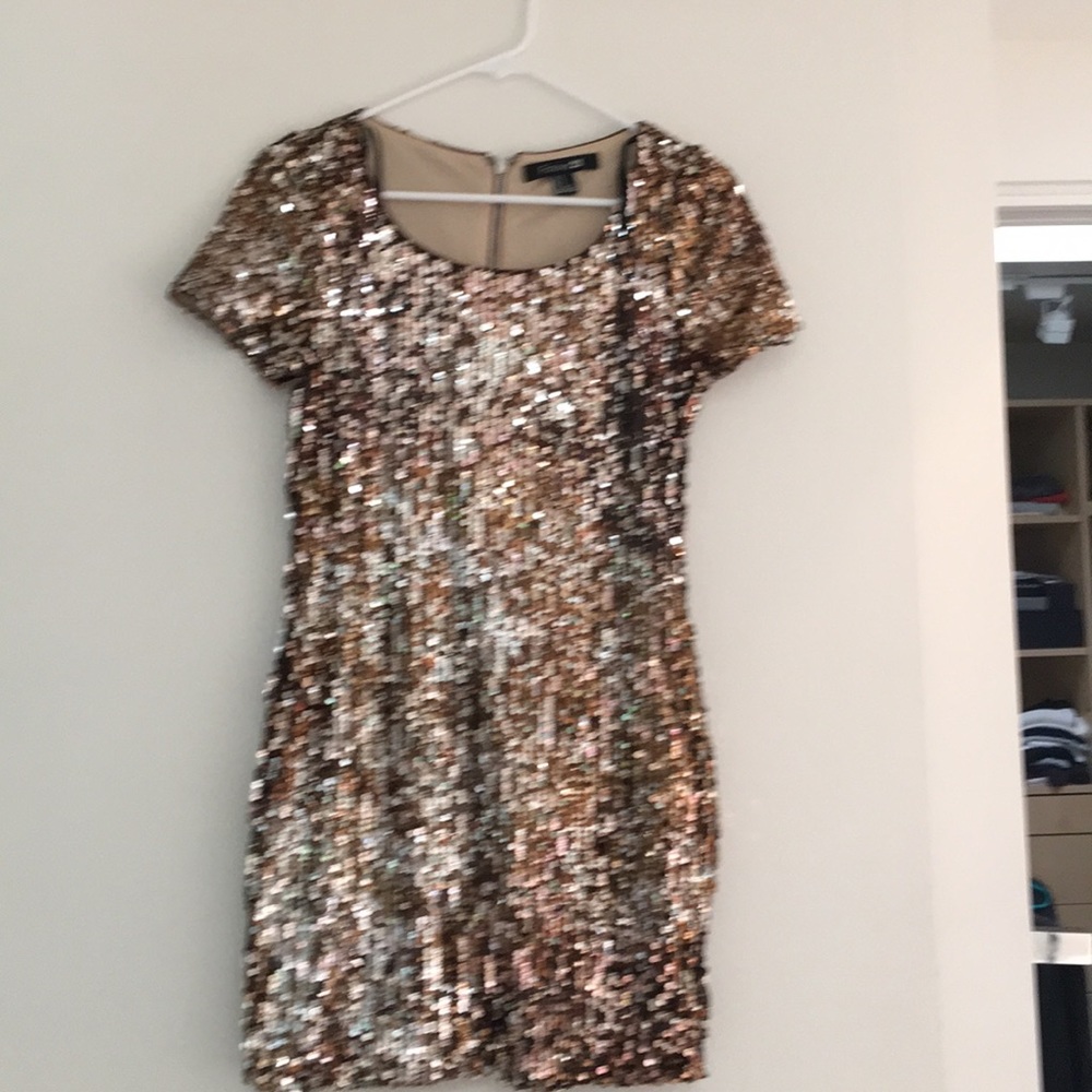 SEQUIN DRESS GOLD